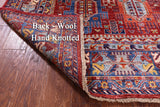Persian Fine Serapi Hand Knotted Wool Rug - 4' 11" X 6' 9" - Golden Nile