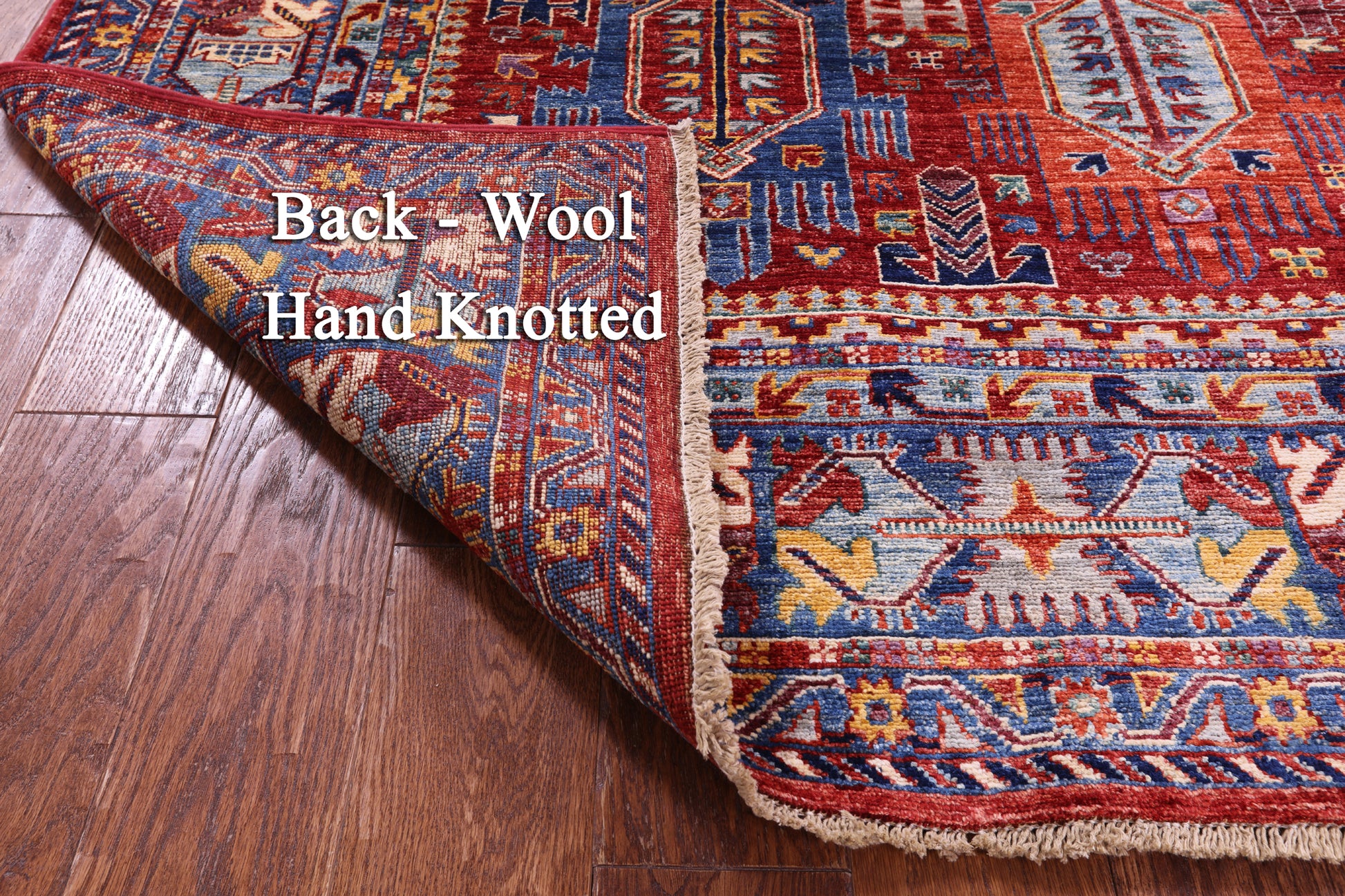 Persian Fine Serapi Hand Knotted Wool Rug - 4' 11" X 6' 9" - Golden Nile