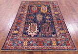 Persian Fine Serapi Hand Knotted Wool Rug - 4' 10" X 6' 10" - Golden Nile