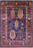 Persian Fine Serapi Hand Knotted Wool Rug - 4' 10" X 6' 10" - Golden Nile