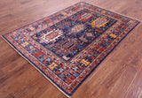 Persian Fine Serapi Hand Knotted Wool Rug - 4' 10" X 6' 10" - Golden Nile