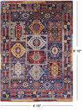 Persian Fine Serapi Hand Knotted Wool Rug - 4' 10" X 6' 10" - Golden Nile