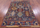 Persian Fine Serapi Hand Knotted Wool Rug - 4' 10" X 6' 10" - Golden Nile