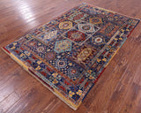 Persian Fine Serapi Hand Knotted Wool Rug - 4' 10" X 6' 10" - Golden Nile