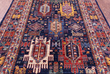 Persian Fine Serapi Handmade Wool Rug - 5' 1" X 6' 10" - Golden Nile