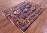 Persian Fine Serapi Handmade Wool Rug - 5' 1" X 6' 10" - Golden Nile