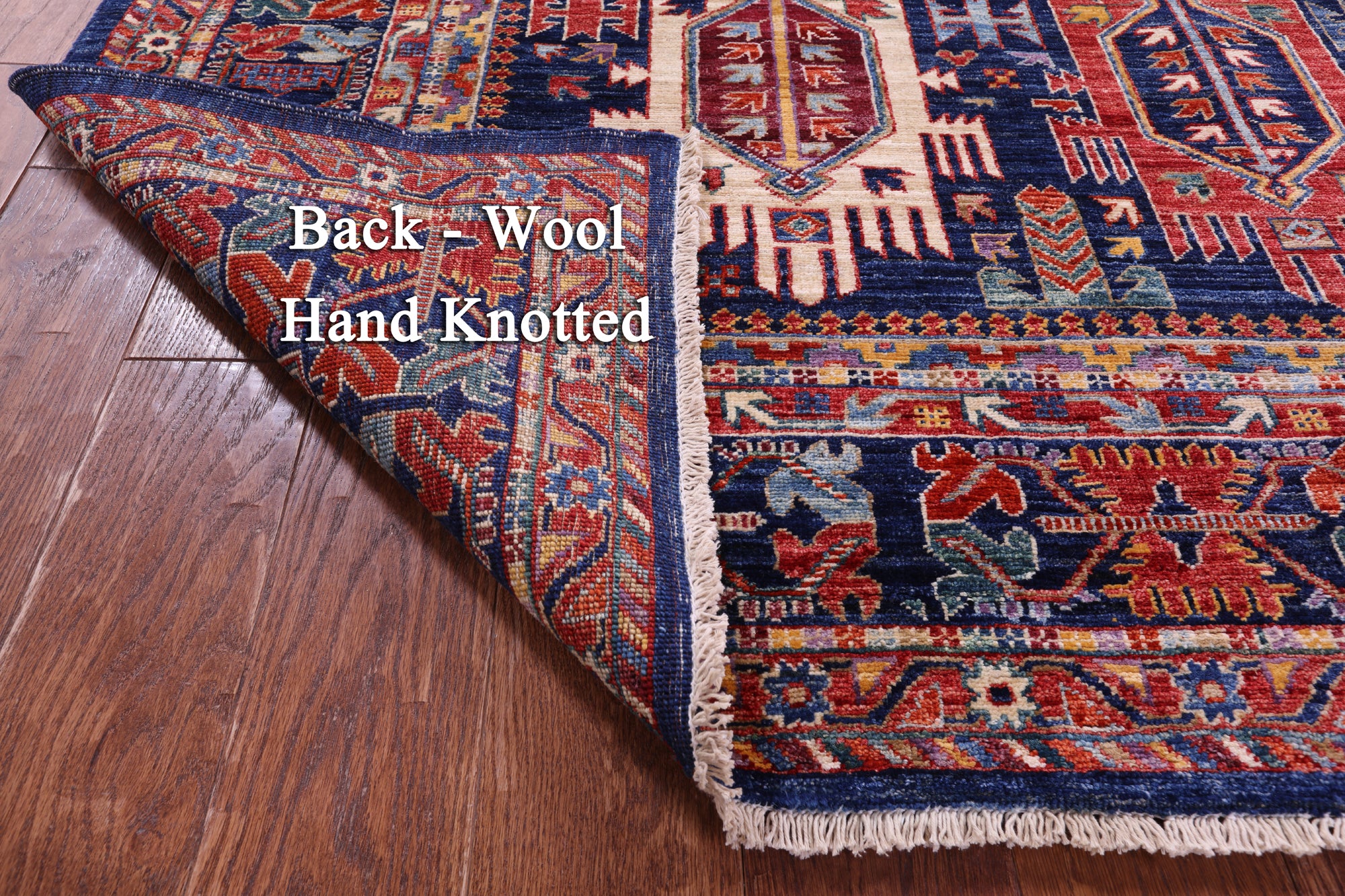 Persian Fine Serapi Handmade Wool Rug - 5' 1" X 6' 10" - Golden Nile
