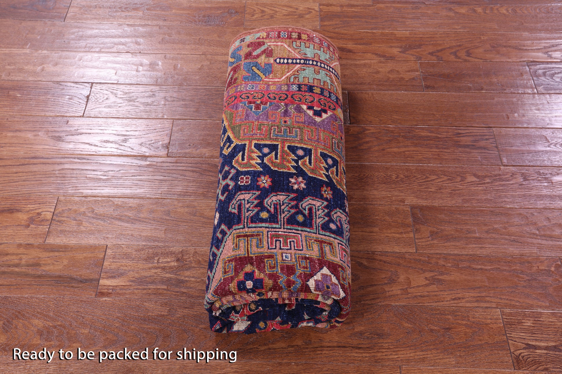 Persian Fine Serapi Handmade Wool Rug - 5' 0" X 6' 10" - Golden Nile