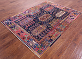 Persian Fine Serapi Handmade Wool Rug - 5' 0" X 6' 10" - Golden Nile