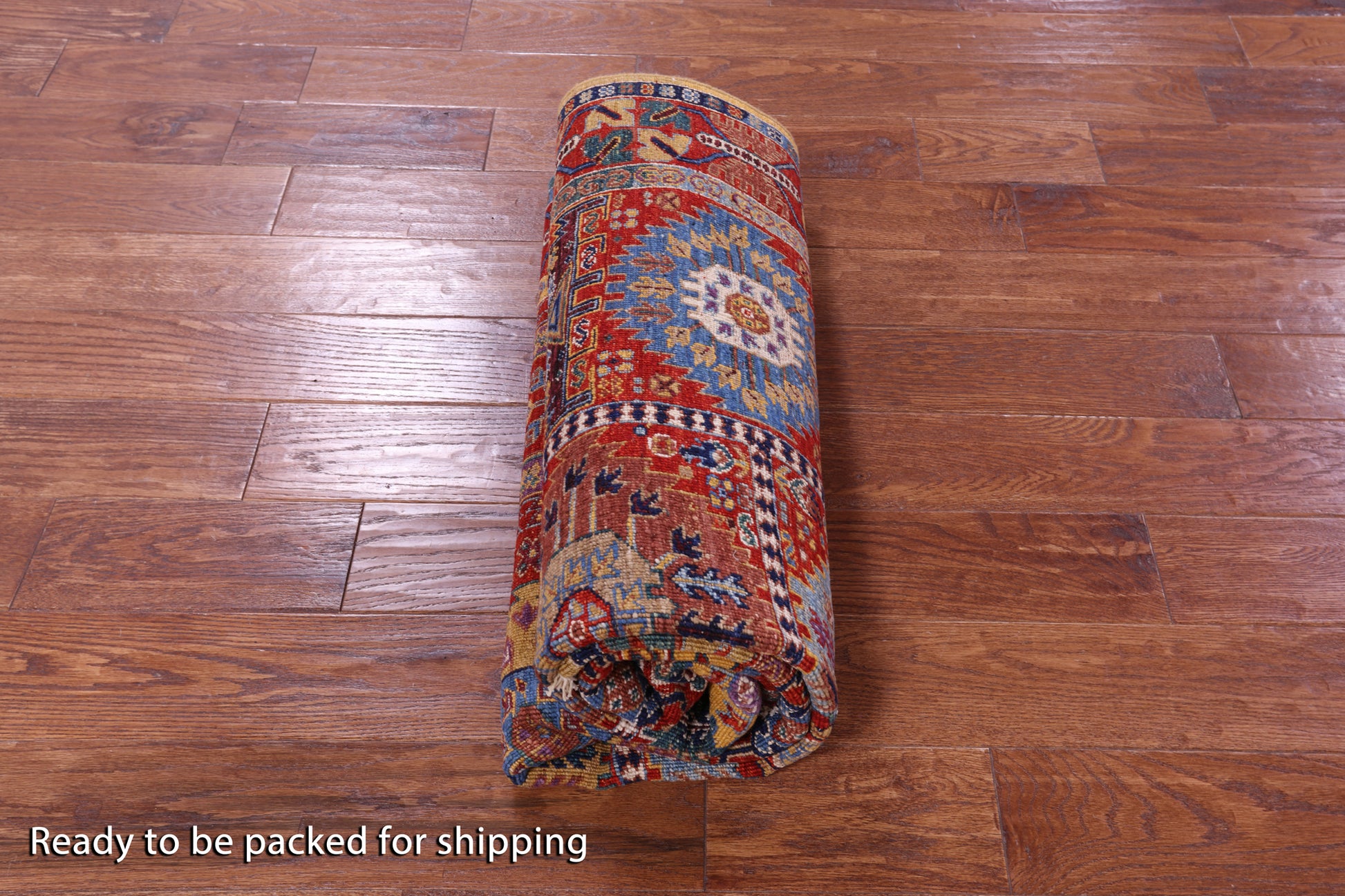 Persian Fine Serapi Hand Knotted Wool Rug - 5' 0" X 6' 11" - Golden Nile