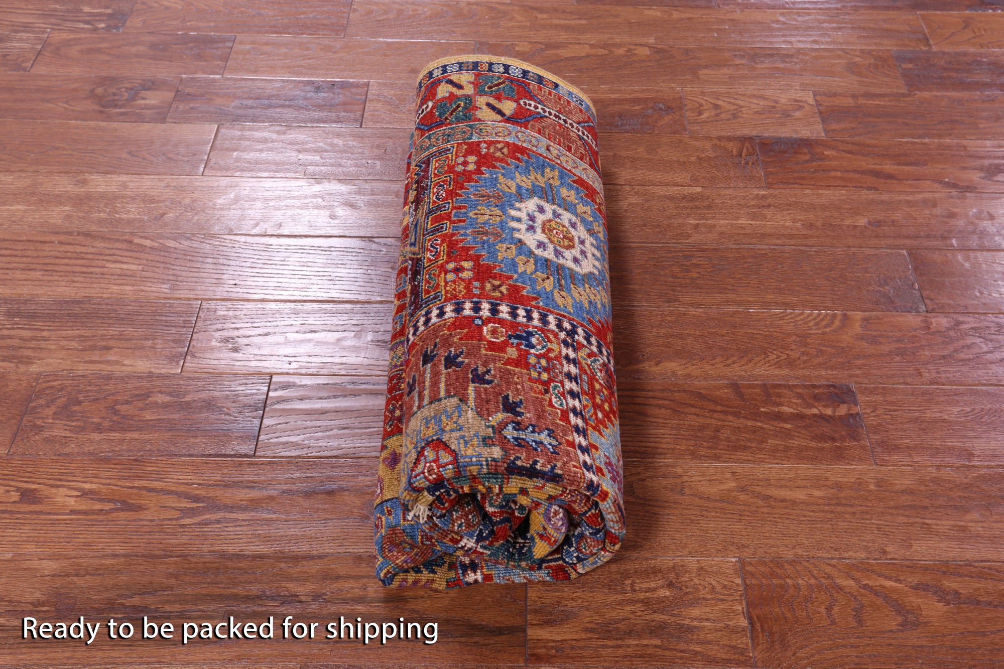 Persian Fine Serapi Hand Knotted Wool Rug - 5' 0" X 6' 11" - Golden Nile