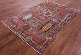 Persian Fine Serapi Handmade Wool Rug - 4' 11" X 7' 1" - Golden Nile