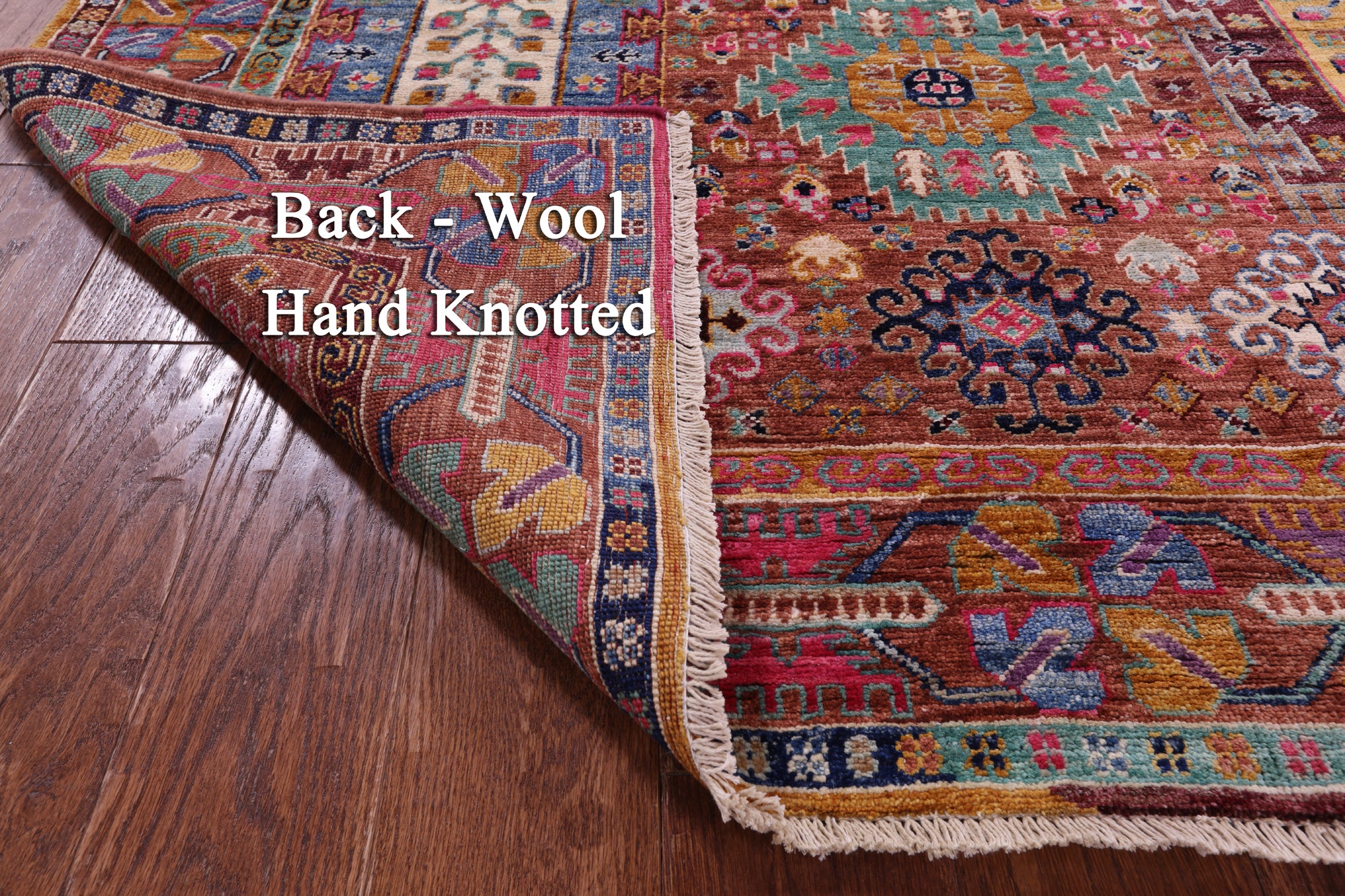 Persian Fine Serapi Handmade Wool Rug - 4' 11" X 7' 1" - Golden Nile