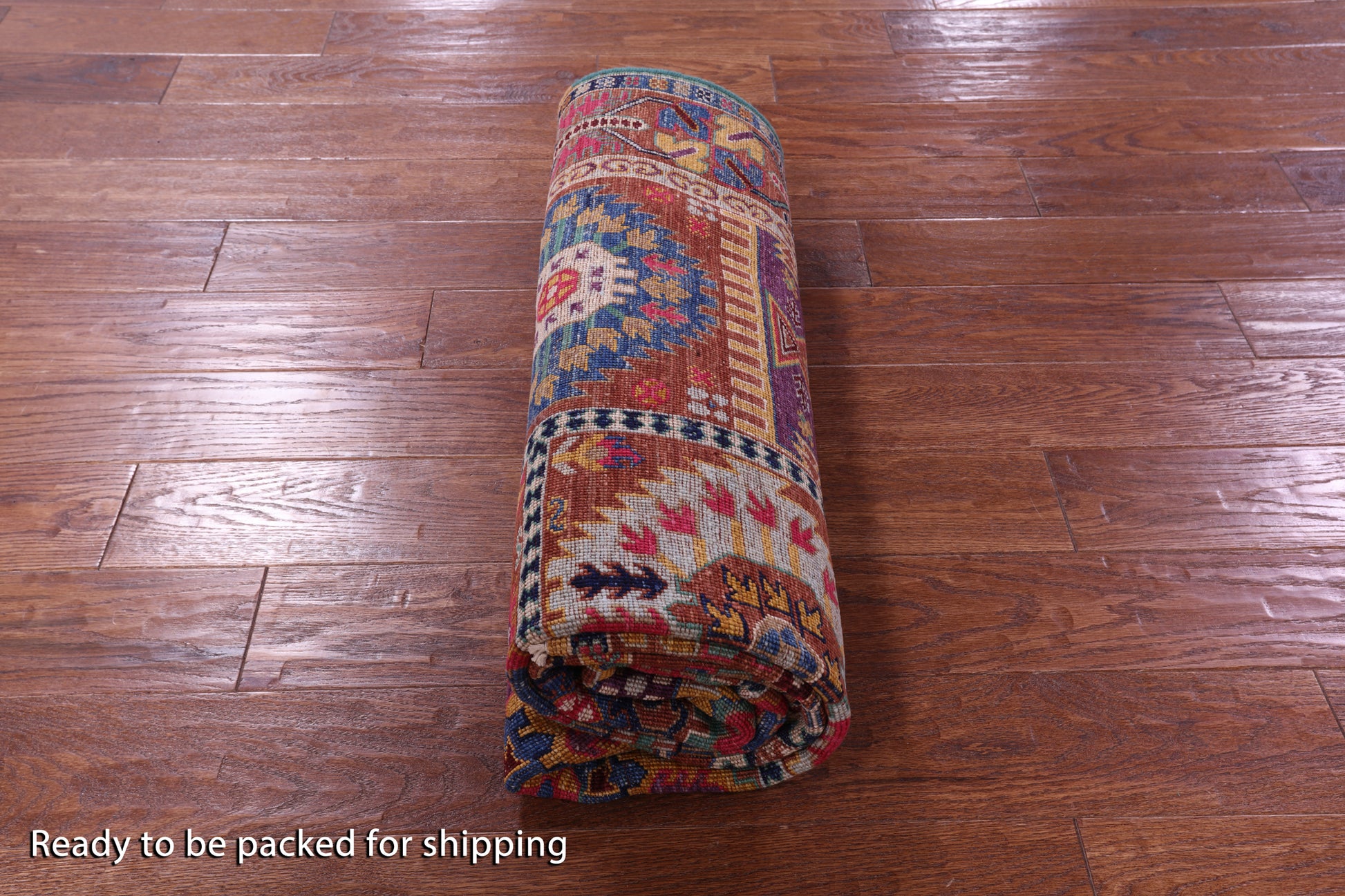 Persian Fine Serapi Hand Knotted Wool Rug - 4' 11" X 7' 0" - Golden Nile