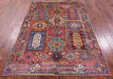 Persian Fine Serapi Hand Knotted Wool Rug - 4' 11" X 7' 0" - Golden Nile