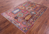 Persian Fine Serapi Hand Knotted Wool Rug - 4' 11" X 7' 0" - Golden Nile