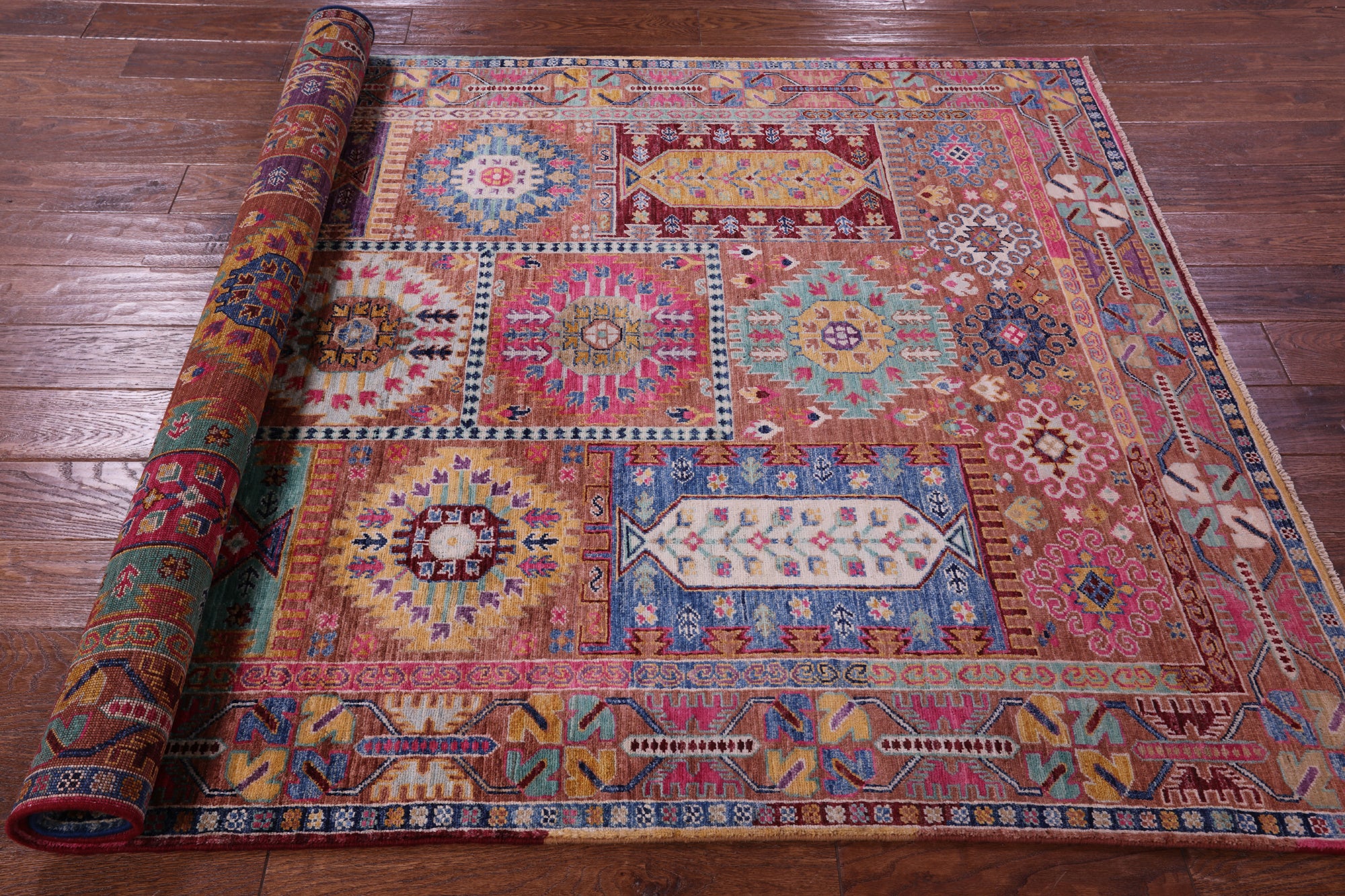 Persian Fine Serapi Hand Knotted Wool Rug - 4' 11" X 7' 0" - Golden Nile