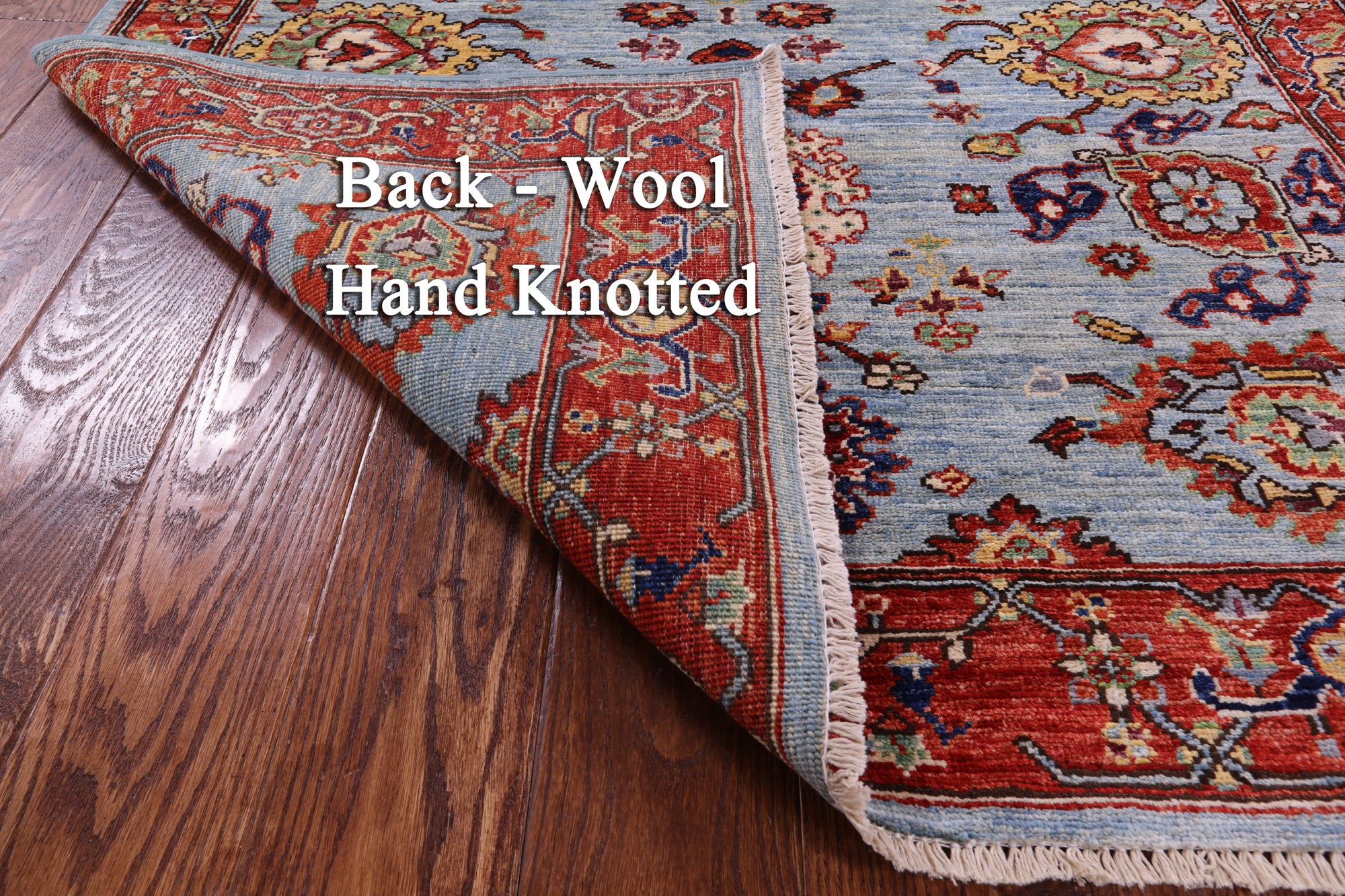 Persian Fine Serapi Hand Knotted Wool Rug - 4' 0" X 5' 10" - Golden Nile