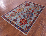 Persian Fine Serapi Hand Knotted Wool Rug - 4' 0" X 6' 0" - Golden Nile