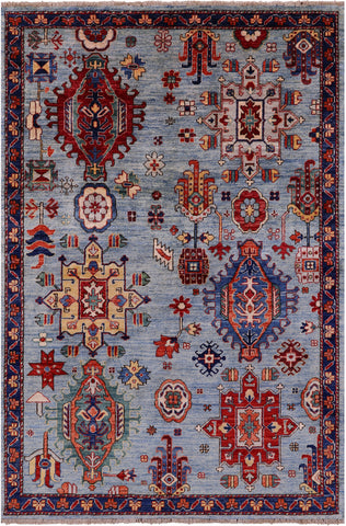 Persian Fine Serapi Hand Knotted Wool Rug - 4' 0