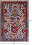 Persian Fine Serapi Hand Knotted Wool Rug - 4' 0" X 5' 10" - Golden Nile