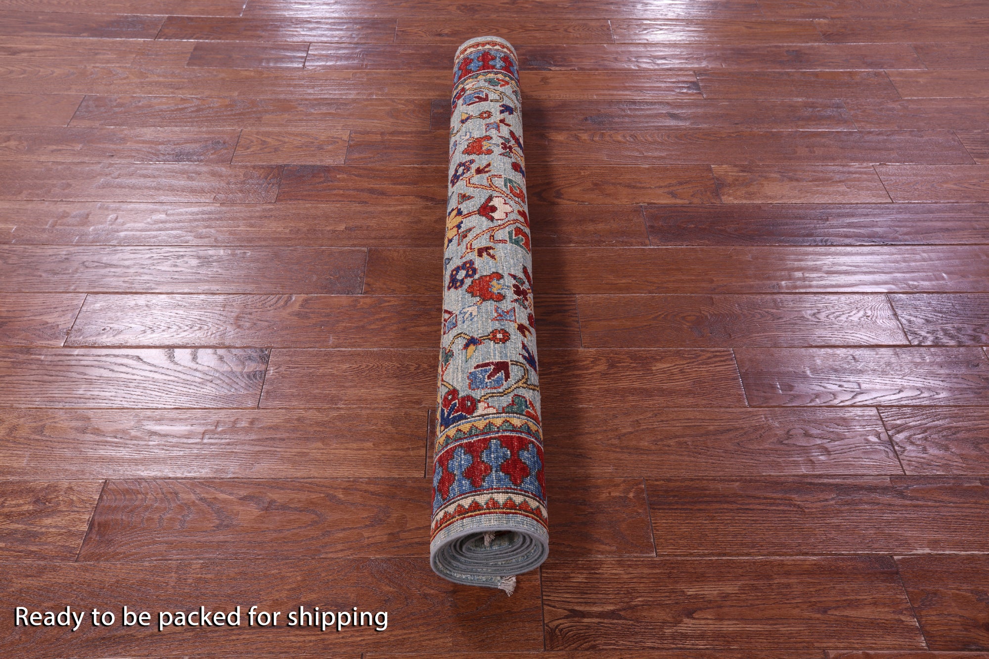 Persian Fine Serapi Hand Knotted Wool Rug - 4' 0" X 5' 10" - Golden Nile