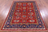 Persian Fine Serapi Hand Knotted Wool Rug - 5' 0" X 6' 5" - Golden Nile