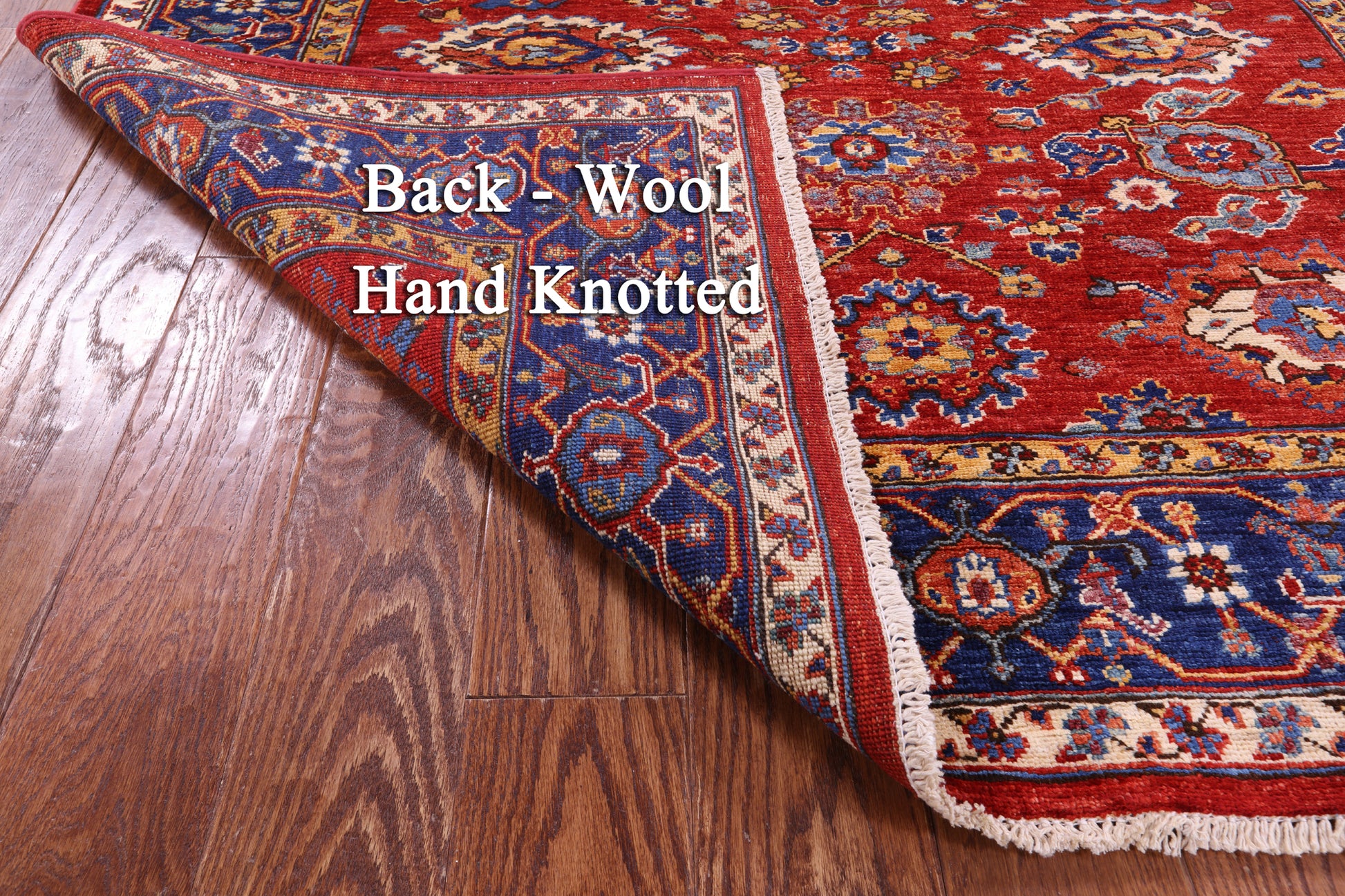 Persian Fine Serapi Hand Knotted Wool Rug - 5' 0" X 6' 5" - Golden Nile