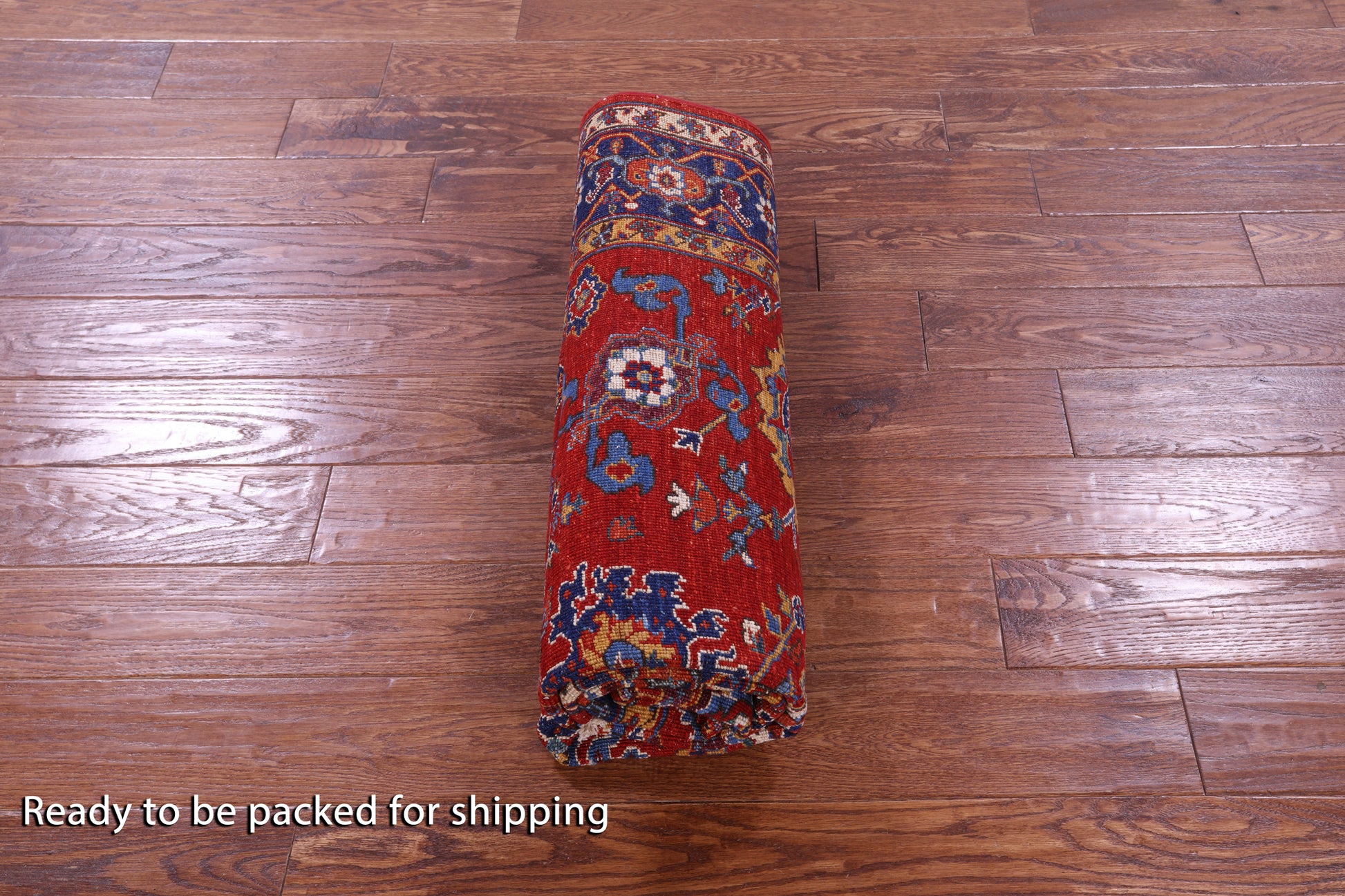 Persian Fine Serapi Hand Knotted Wool Rug - 5' 0" X 6' 5" - Golden Nile