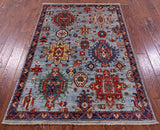 Persian Fine Serapi Hand Knotted Wool Rug - 3' 11" X 5' 10" - Golden Nile