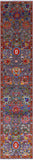 Grey Persian Tabriz Hand Knotted Wool & Silk Runner Rug - 2' 5" X 11' 7" - Golden Nile