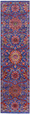 Blue Persian Tabriz Handmade Wool & Silk Runner Rug - 2' 7" X 9' 11" - Golden Nile