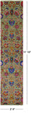 Green Tabriz Hand Knotted Wool & Silk Runner Rug - 2' 6" X 11' 10" - Golden Nile