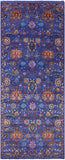 Blue Persian Tabriz Handmade Wool & Silk Rug - 4' 10" X 12' 1" - Golden Nile