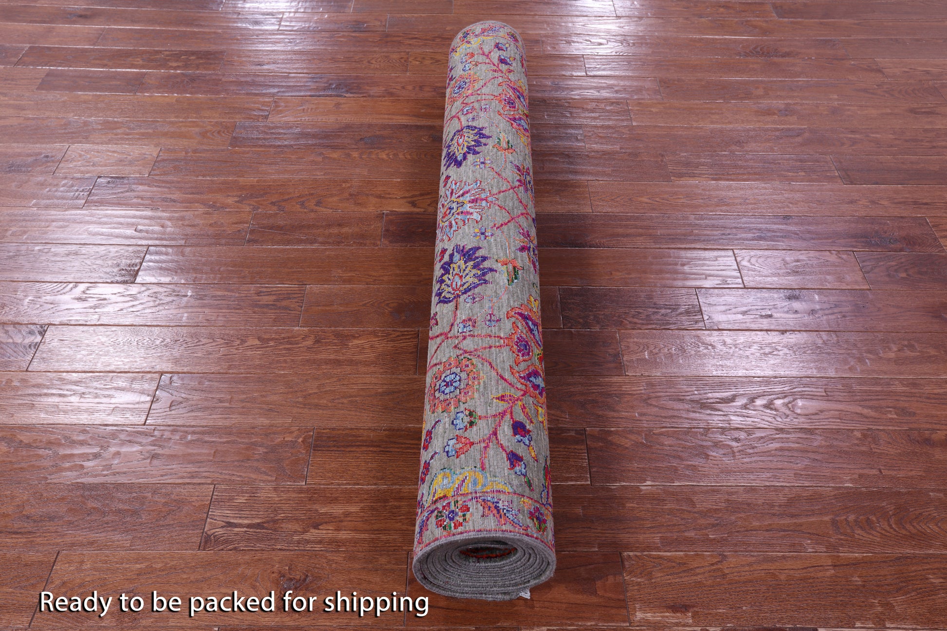 Grey Persian Tabriz Handmade Wool & Silk Rug - 5' 0" X 10' 3" - Golden Nile