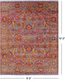 Persian Tabriz Hand Knotted Wool & Silk Rug - 8' 0" X 10' 2" - Golden Nile