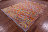 Persian Tabriz Hand Knotted Wool & Silk Rug - 8' 0" X 10' 2" - Golden Nile