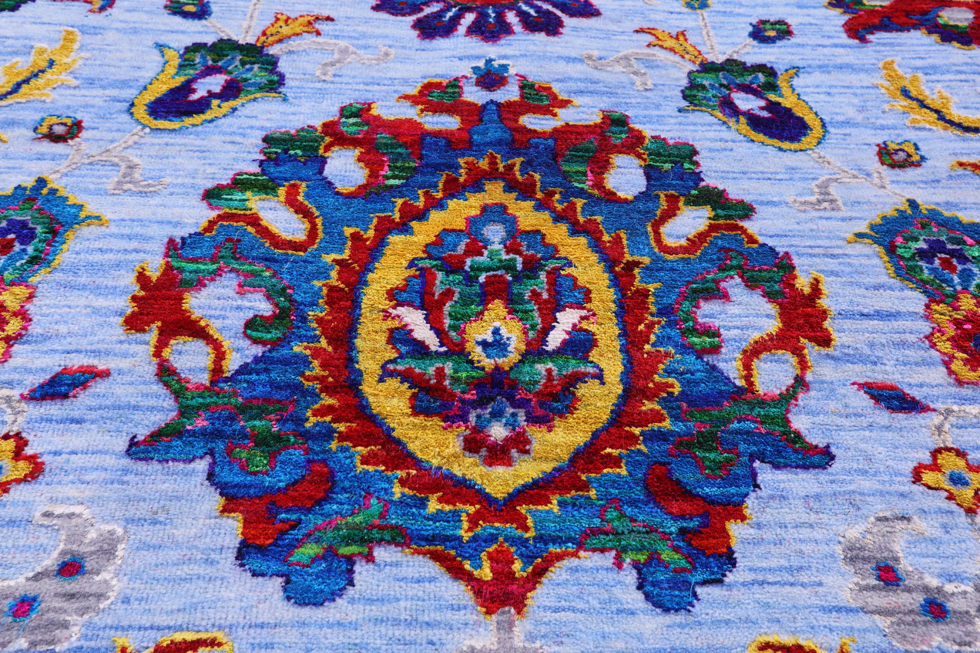 Persian Tabriz Handmade Wool & Silk Rug - 8' 11" X 12' 1" - Golden Nile