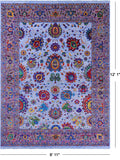 Persian Tabriz Handmade Wool & Silk Rug - 8' 11" X 12' 1" - Golden Nile