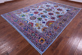 Persian Tabriz Handmade Wool & Silk Rug - 8' 11" X 12' 1" - Golden Nile