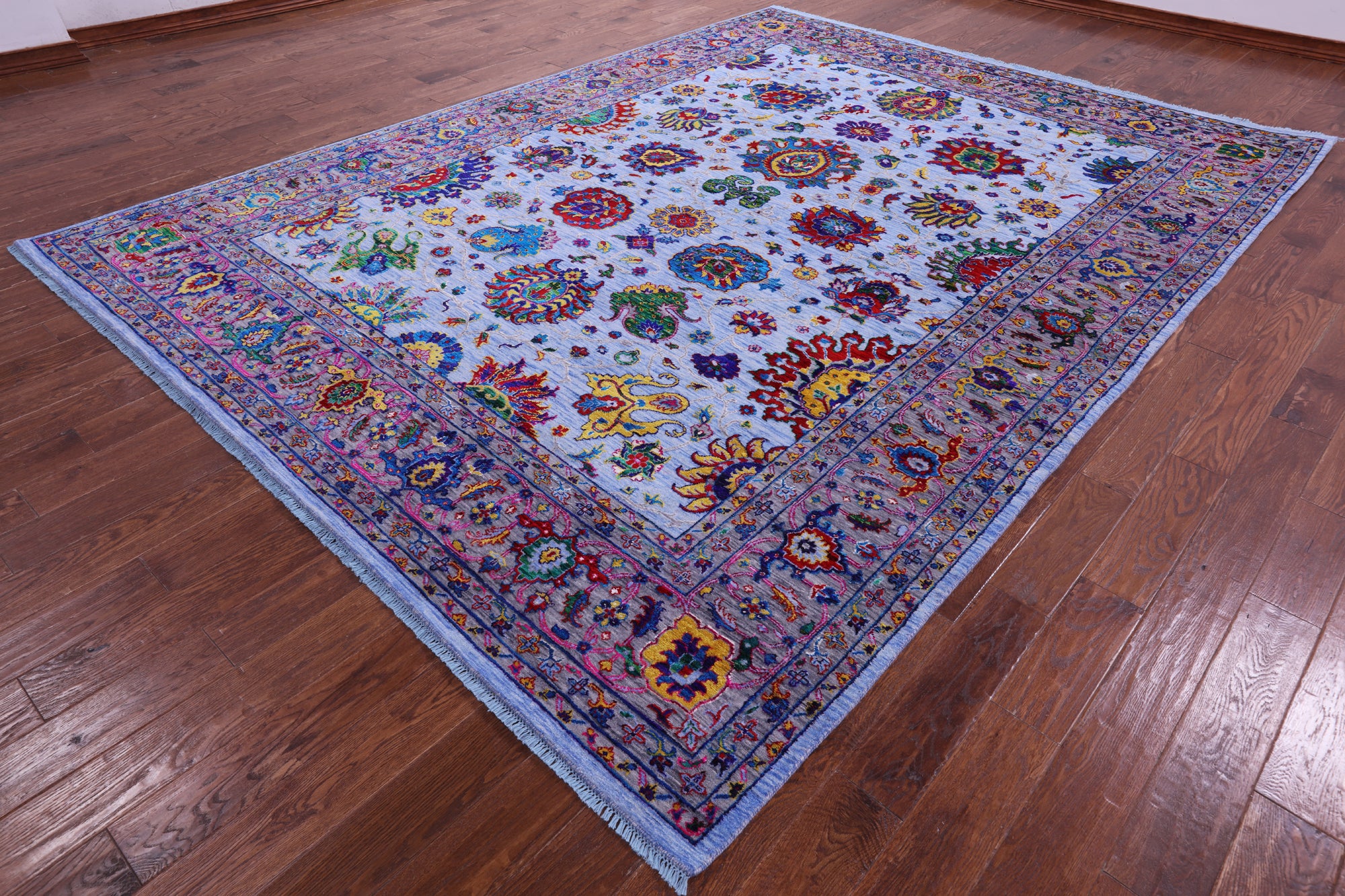 Persian Tabriz Handmade Wool & Silk Rug - 8' 11" X 12' 1" - Golden Nile
