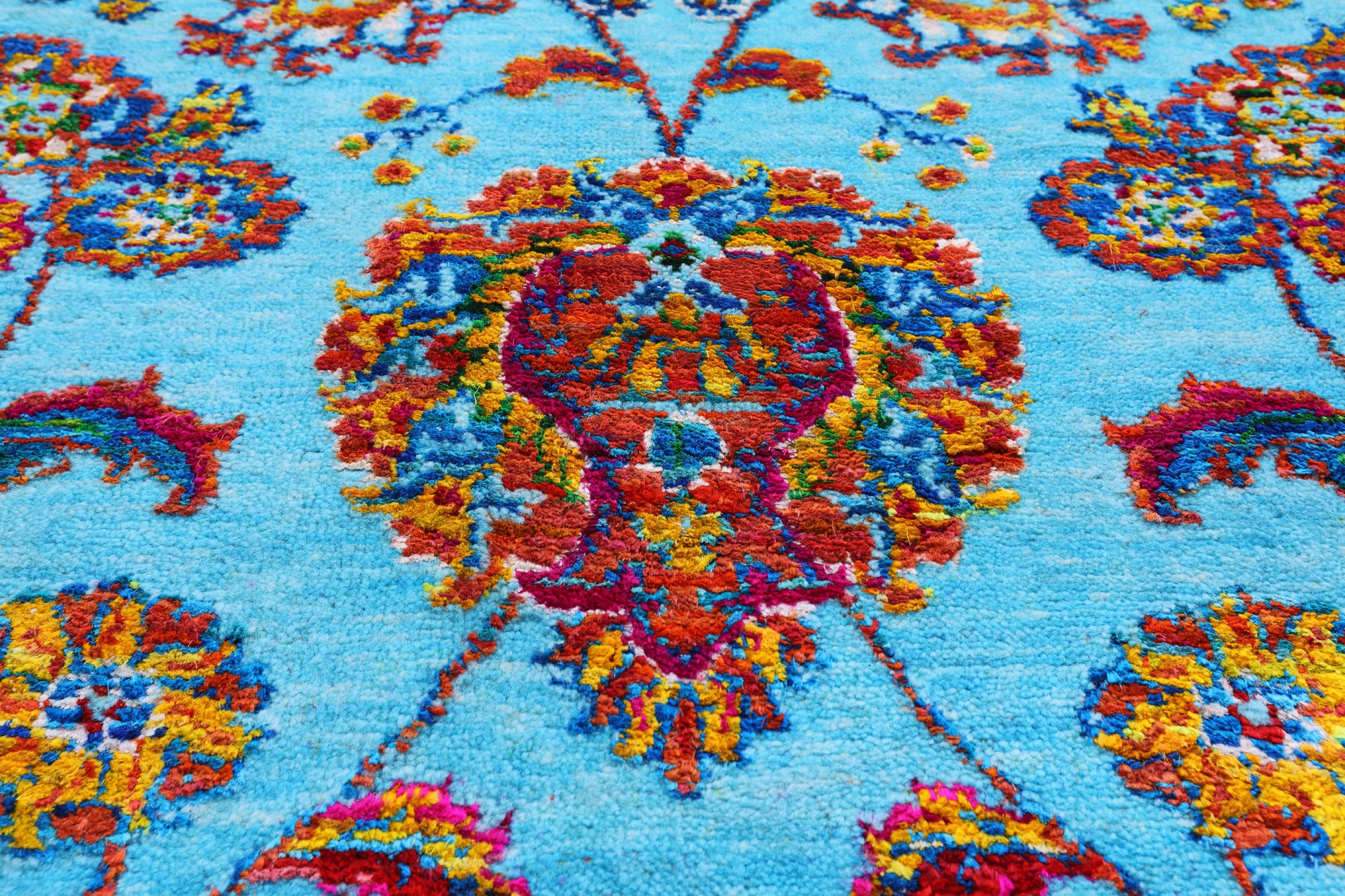 Persian Tabriz Handmade Wool & Silk Rug - 7' 10" X 9' 9" - Golden Nile