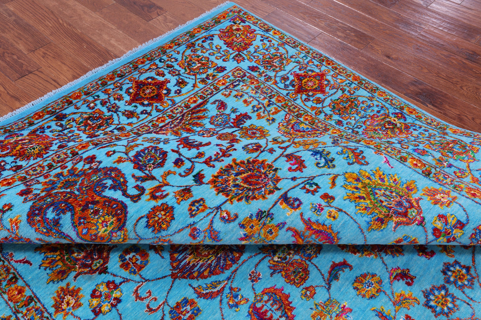 Persian Tabriz Handmade Wool & Silk Rug - 7' 10" X 9' 9" - Golden Nile