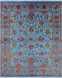 Persian Tabriz Handmade Wool & Silk Rug - 7' 10" X 9' 9" - Golden Nile