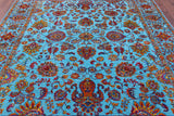 Persian Tabriz Handmade Wool & Silk Rug - 7' 10" X 9' 9" - Golden Nile
