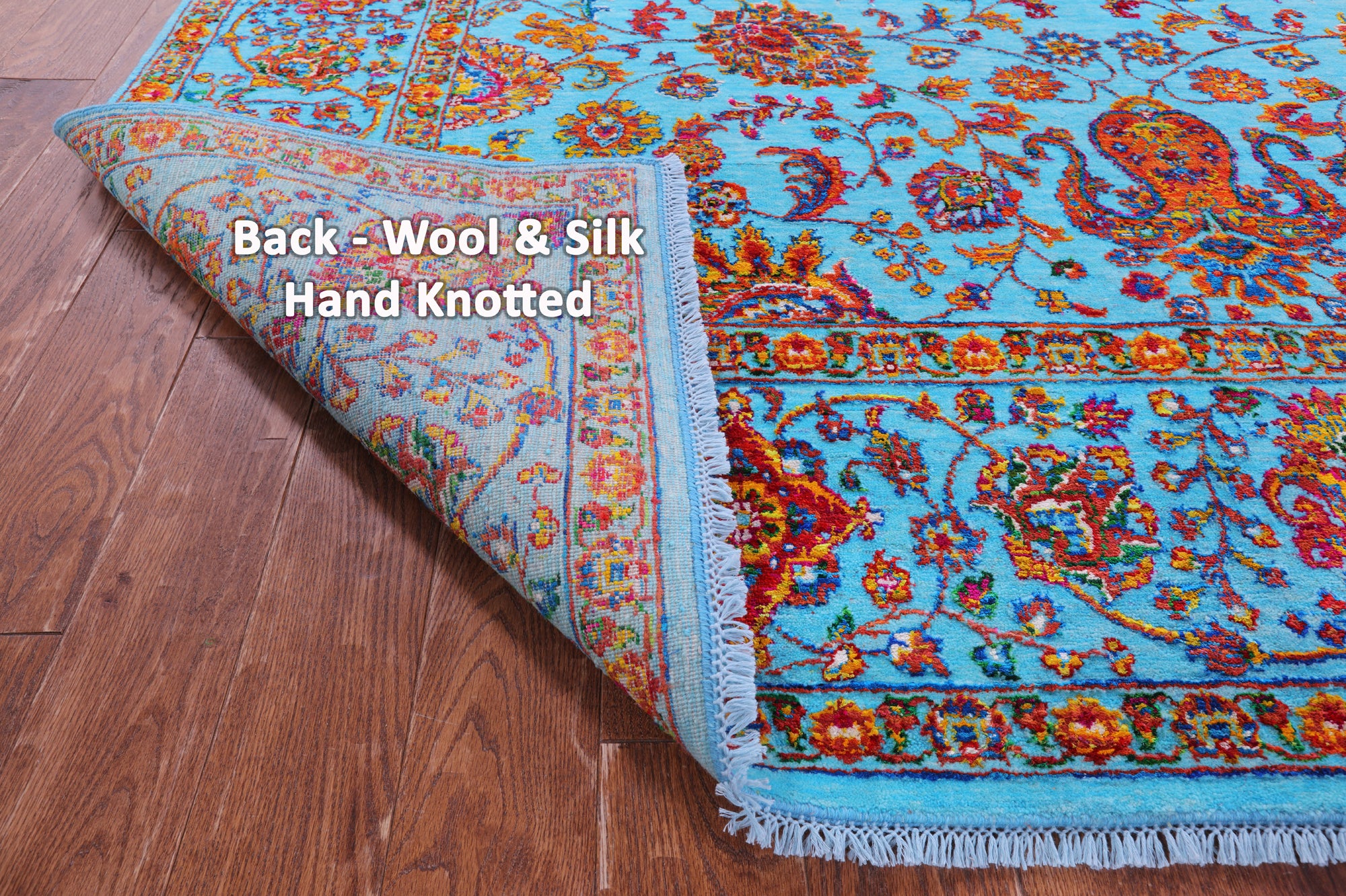 Persian Tabriz Handmade Wool & Silk Rug - 7' 10" X 9' 9" - Golden Nile
