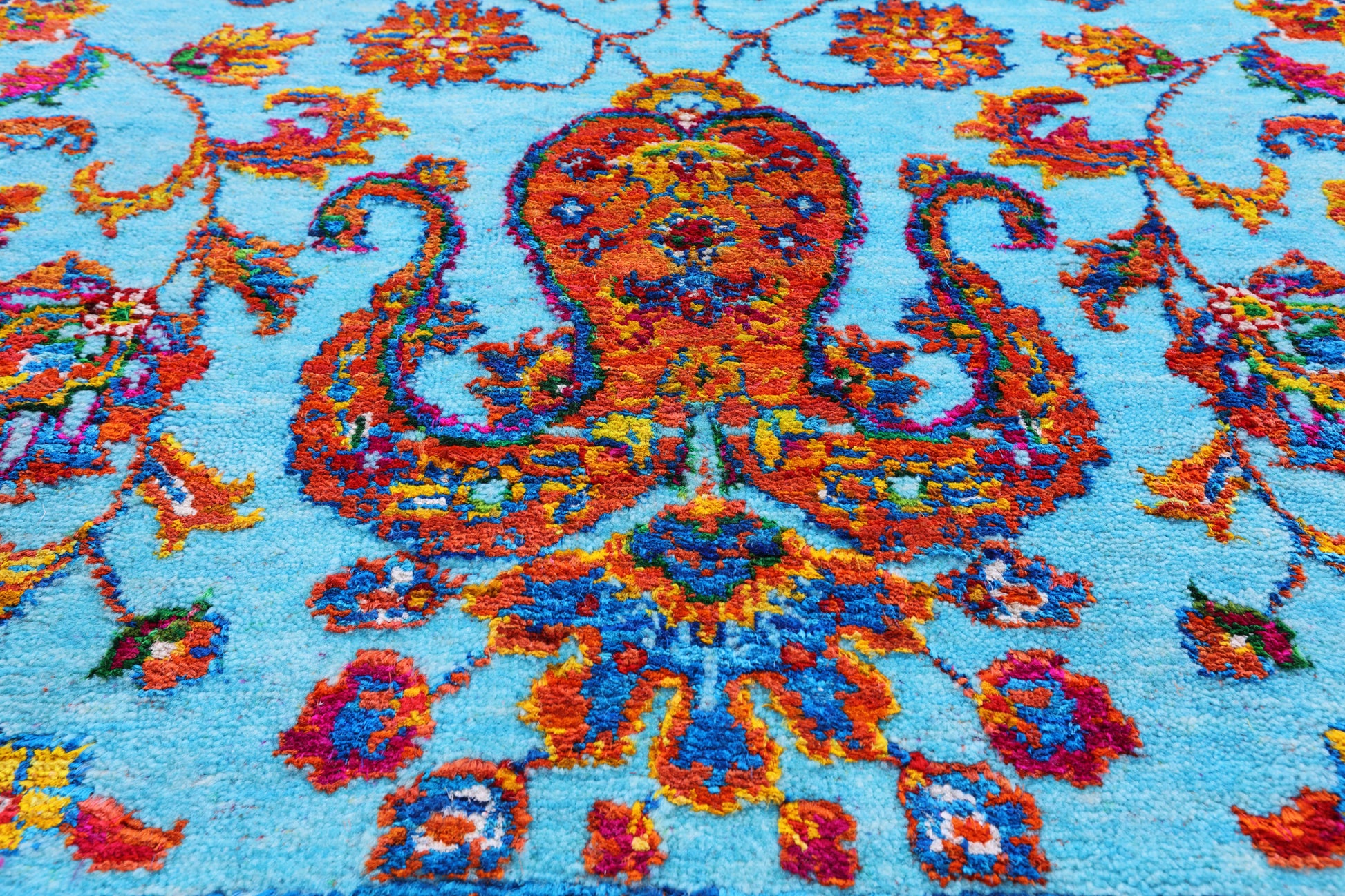 Persian Tabriz Handmade Wool & Silk Rug - 7' 10" X 9' 9" - Golden Nile