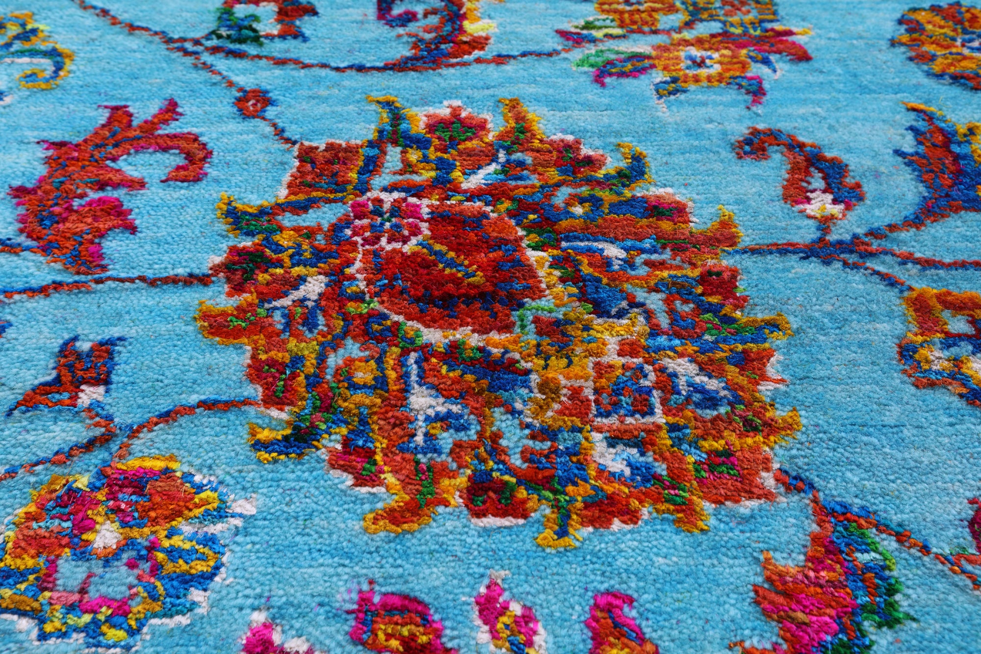 Persian Tabriz Handmade Wool & Silk Rug - 7' 10" X 9' 9" - Golden Nile