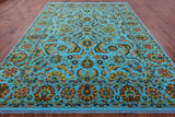 Persian Tabriz Hand Knotted Wool & Silk Rug - 9' 2" X 11' 10" - Golden Nile