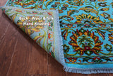 Persian Tabriz Hand Knotted Wool & Silk Rug - 9' 2" X 11' 10" - Golden Nile